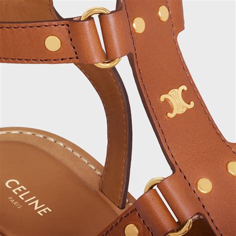 Women's Celine Lympia Gladiator in calfskin sandals 